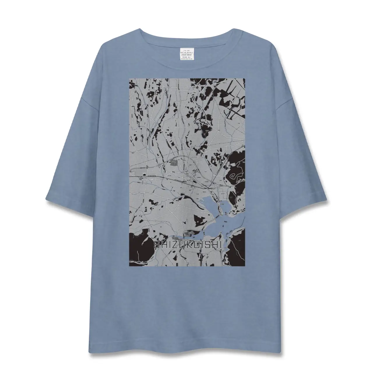 【雫石(岩手県)】地図柄ビッグシルエットTシャツ
