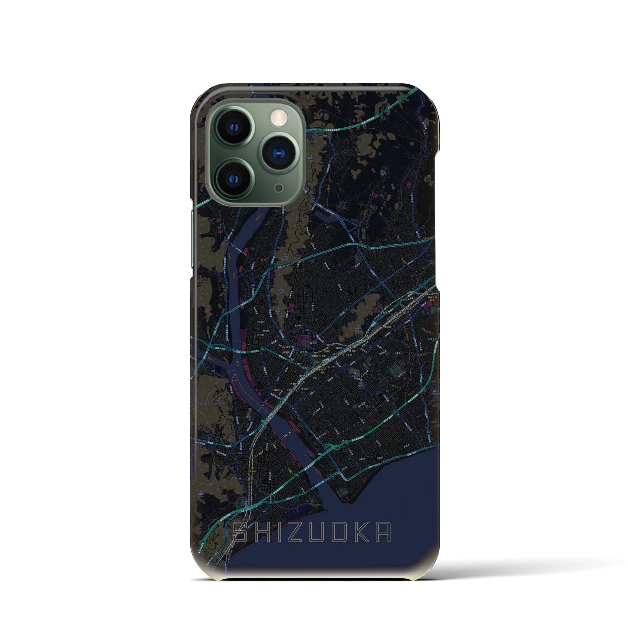 【静岡(静岡県)】地図柄iPhoneケース(バックカバータイプ)