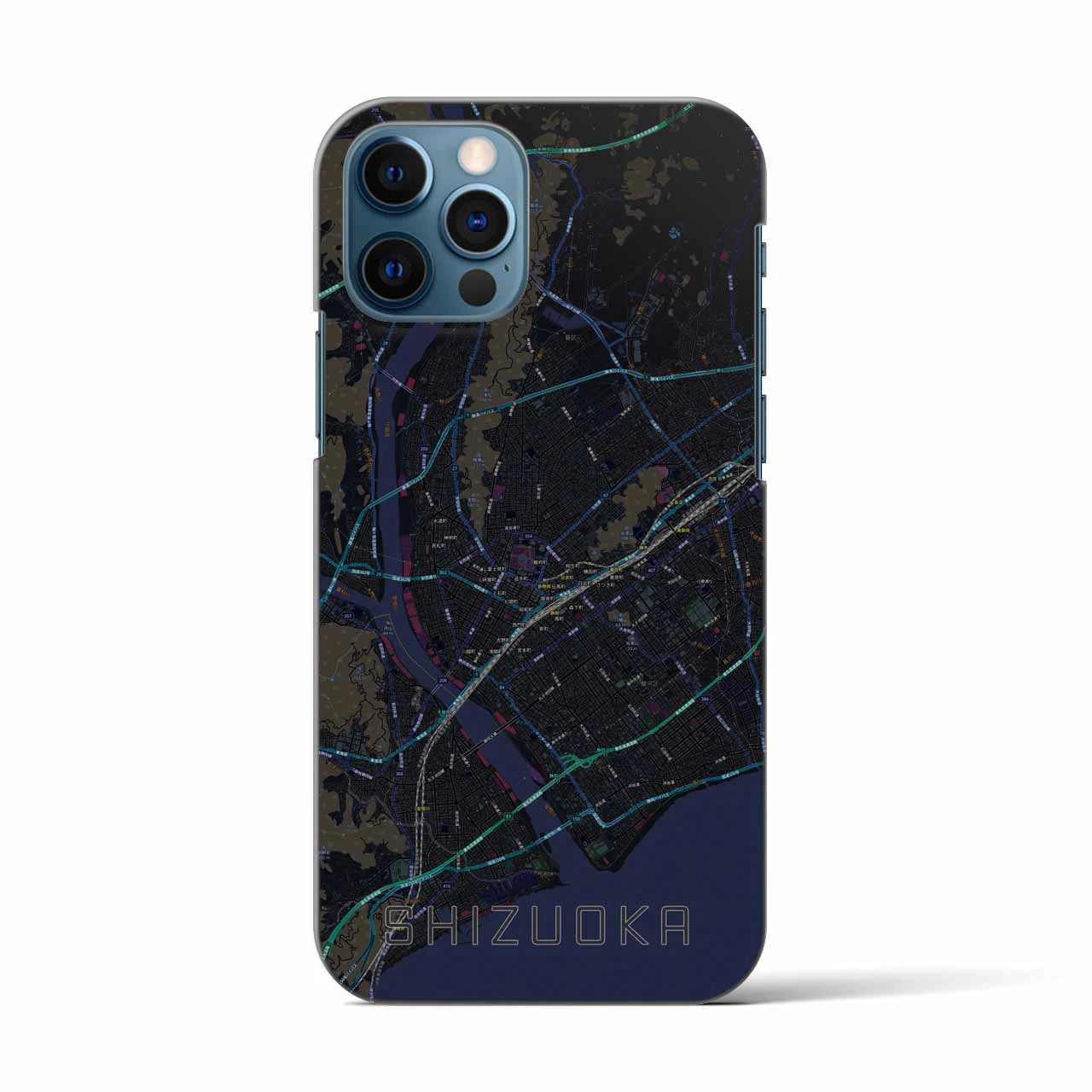 【静岡(静岡県)】地図柄iPhoneケース(バックカバータイプ)