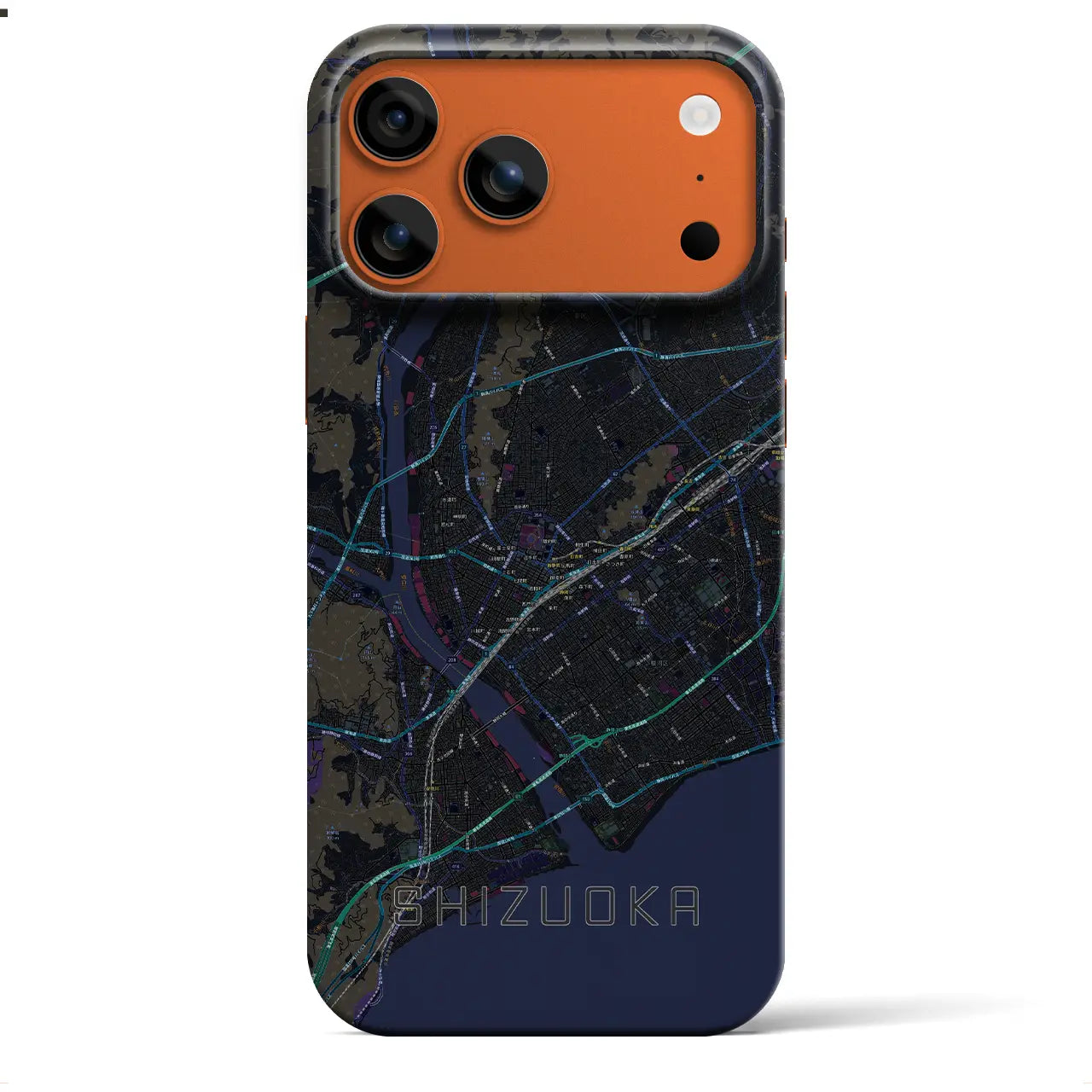 【静岡(静岡県)】地図柄iPhoneケース(バックカバータイプ)