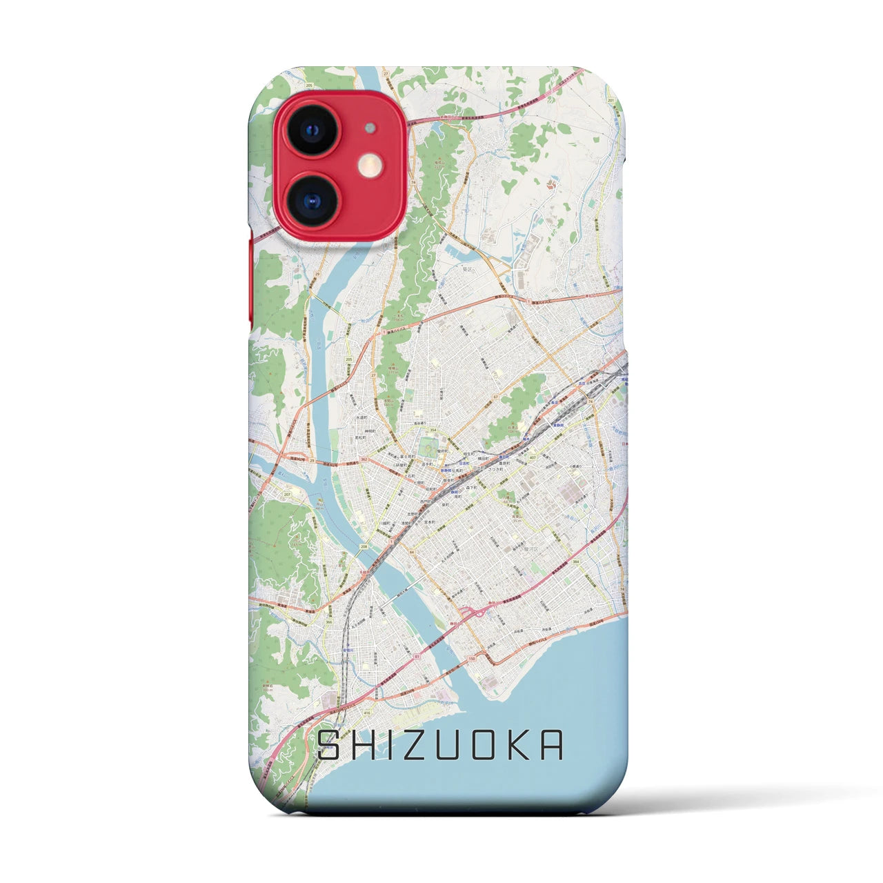 【静岡(静岡県)】地図柄iPhoneケース(バックカバータイプ)