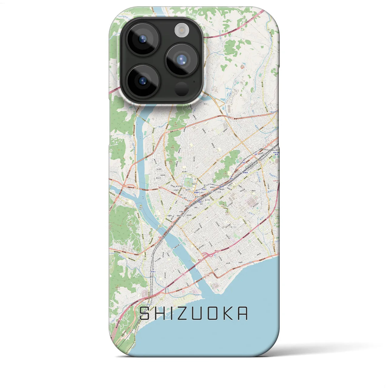 【静岡(静岡県)】地図柄iPhoneケース(バックカバータイプ)