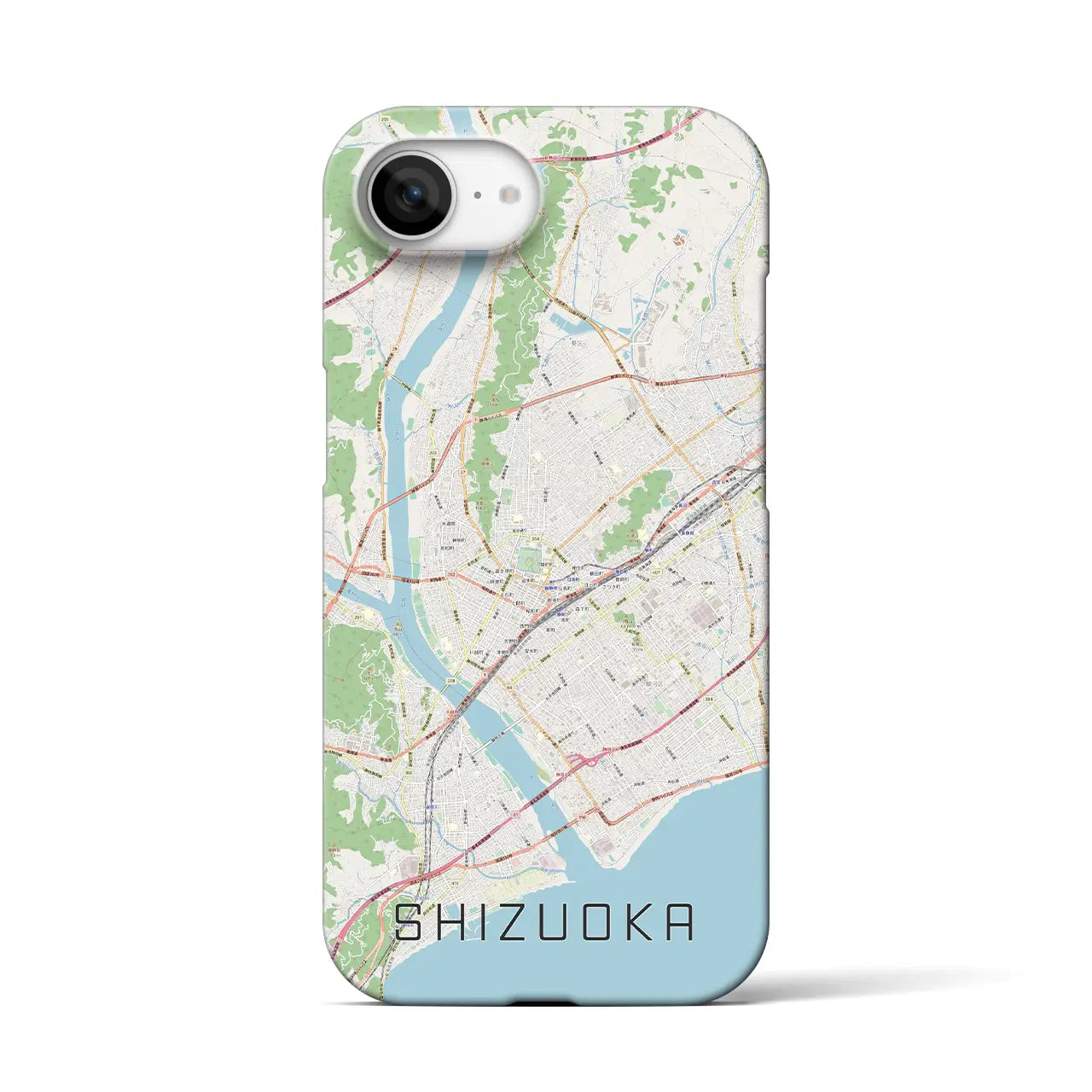 【静岡(静岡県)】地図柄iPhoneケース(バックカバータイプ)