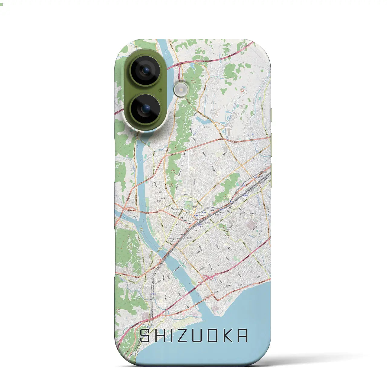 【静岡(静岡県)】地図柄iPhoneケース(バックカバータイプ)