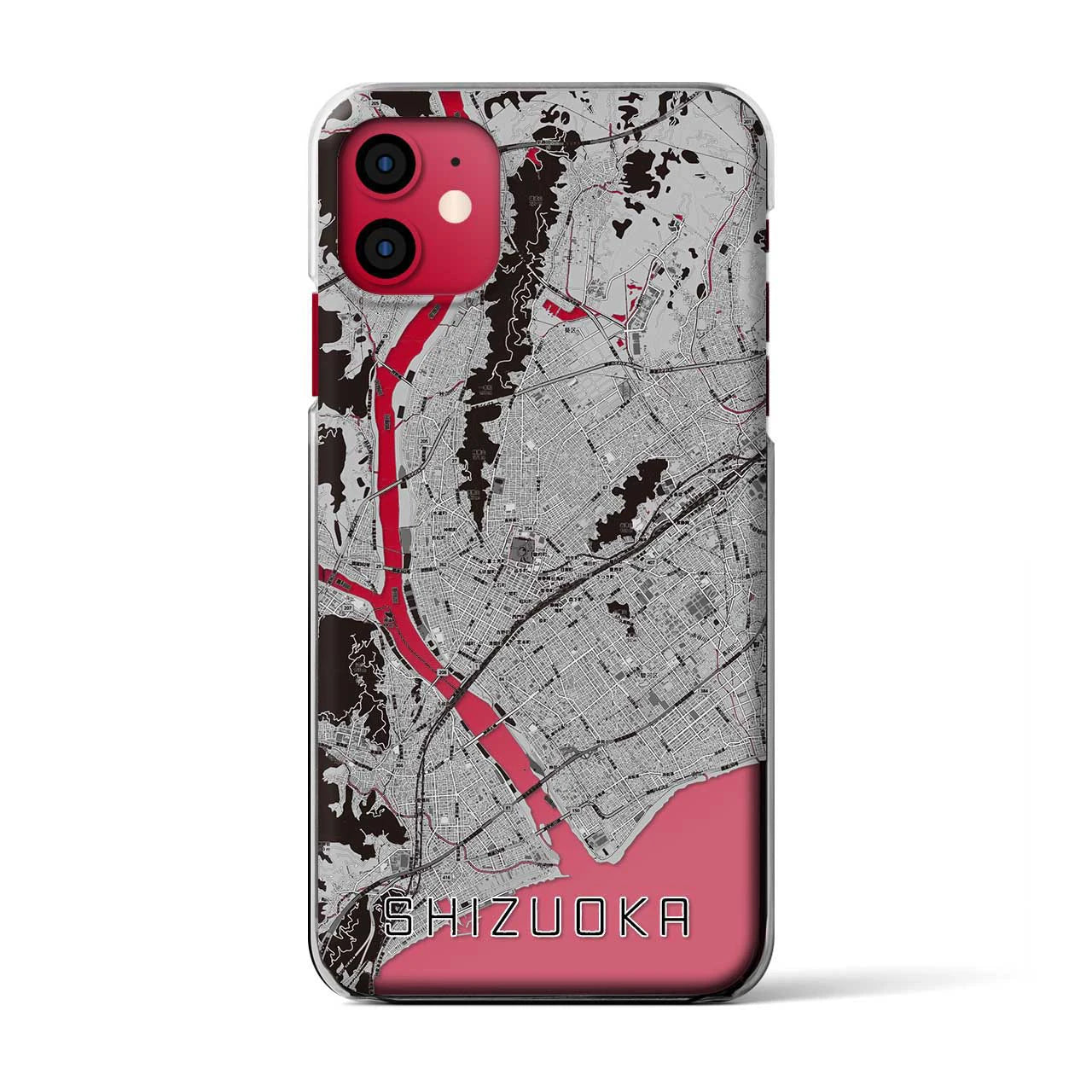 【静岡(静岡県)】地図柄iPhoneケース(クリアタイプ)