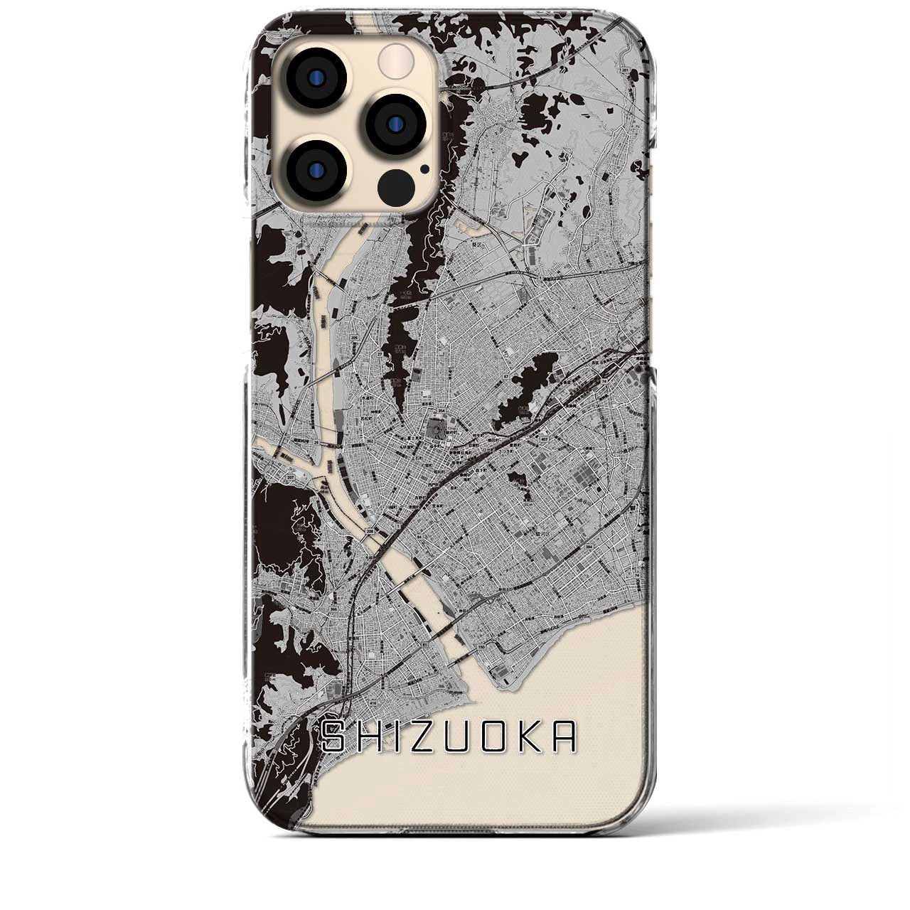 【静岡(静岡県)】地図柄iPhoneケース(クリアタイプ)