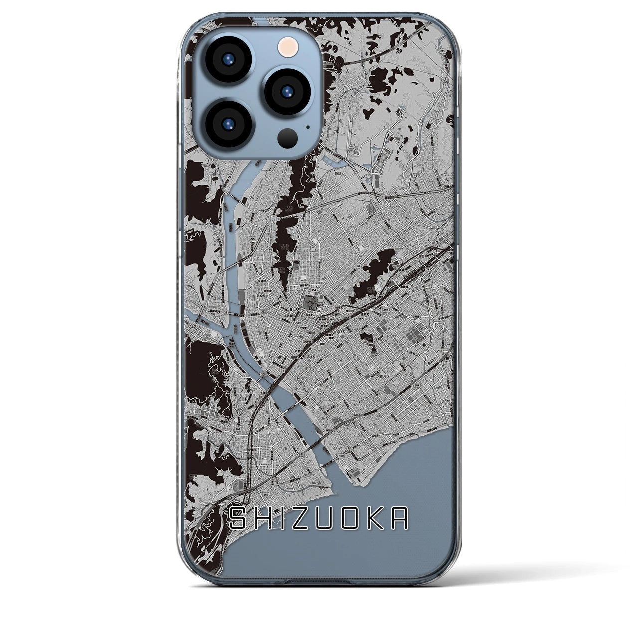 【静岡(静岡県)】地図柄iPhoneケース(クリアタイプ)