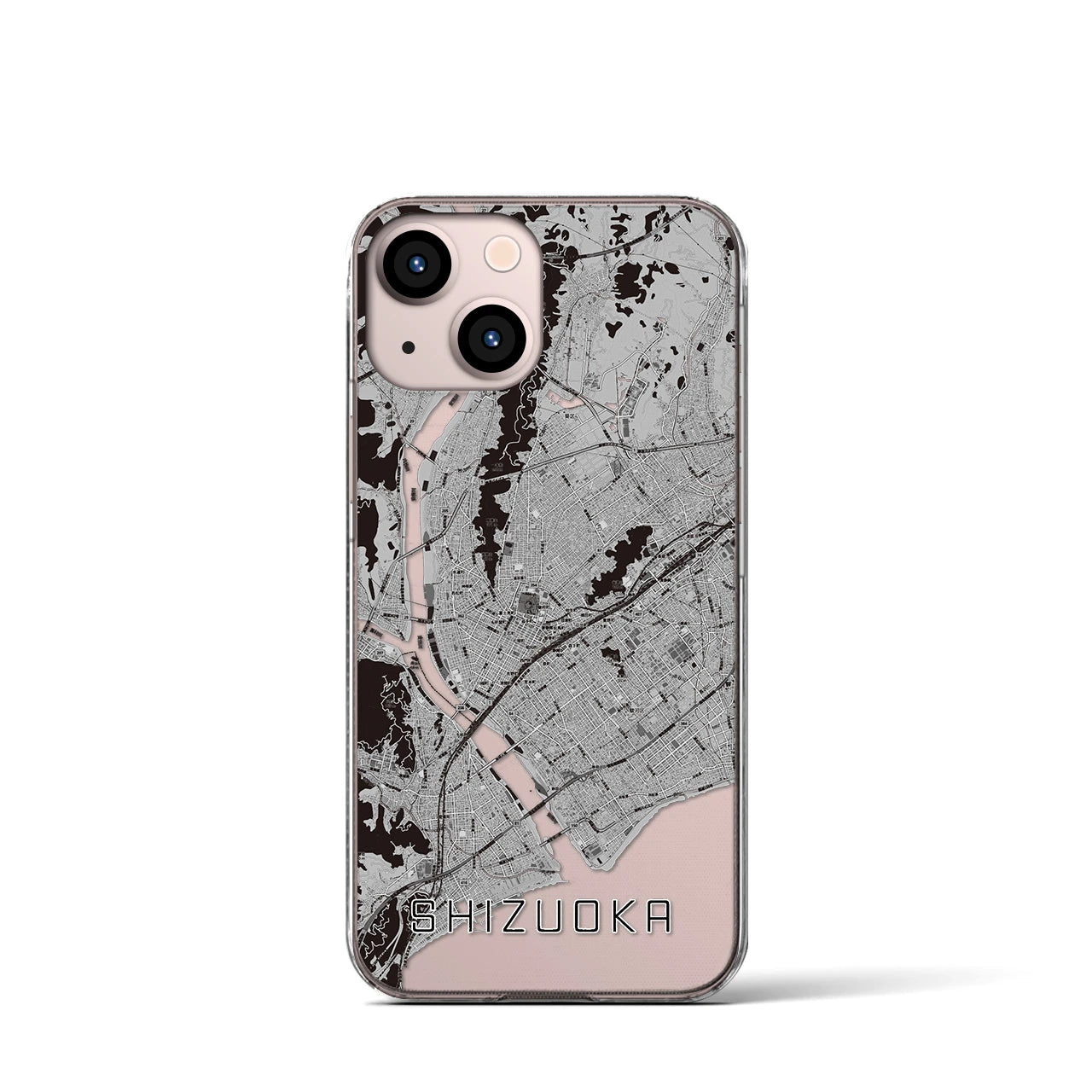 【静岡(静岡県)】地図柄iPhoneケース(クリアタイプ)