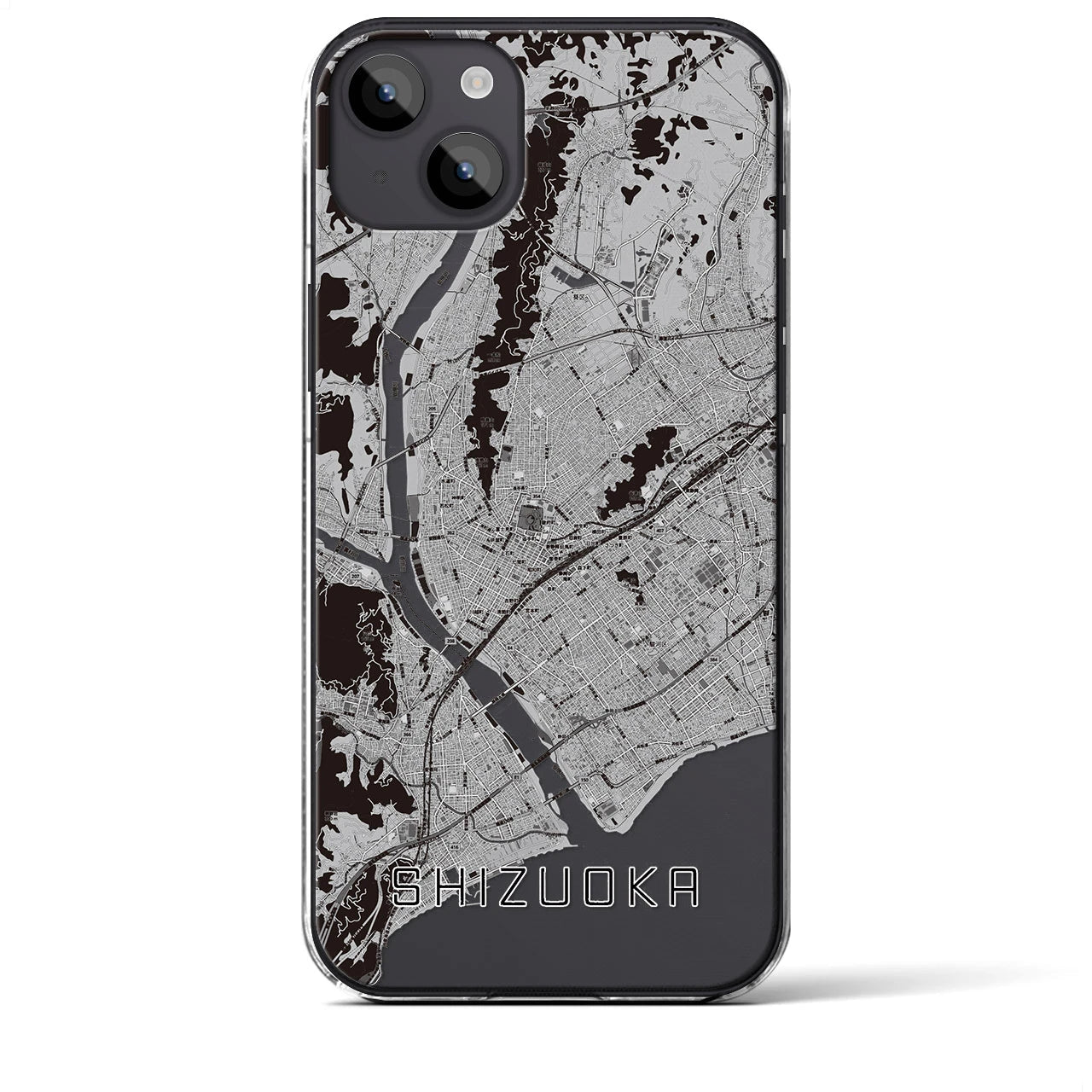 【静岡(静岡県)】地図柄iPhoneケース(クリアタイプ)