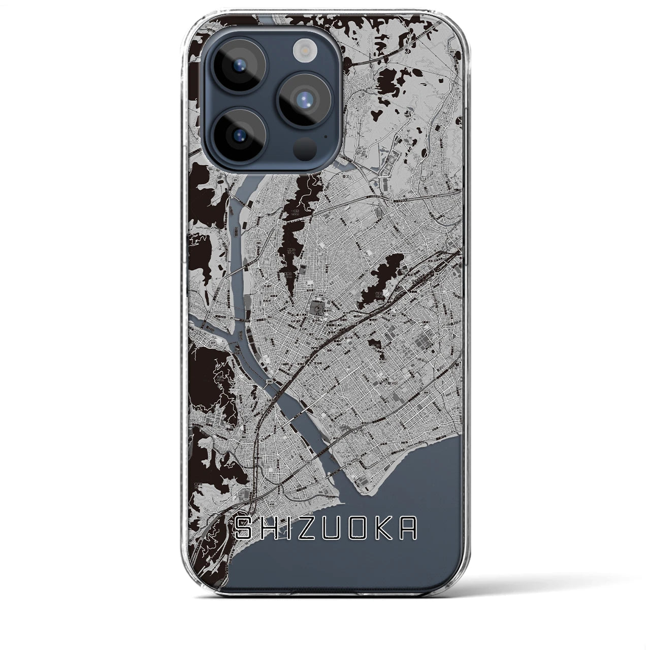 【静岡(静岡県)】地図柄iPhoneケース(クリアタイプ)