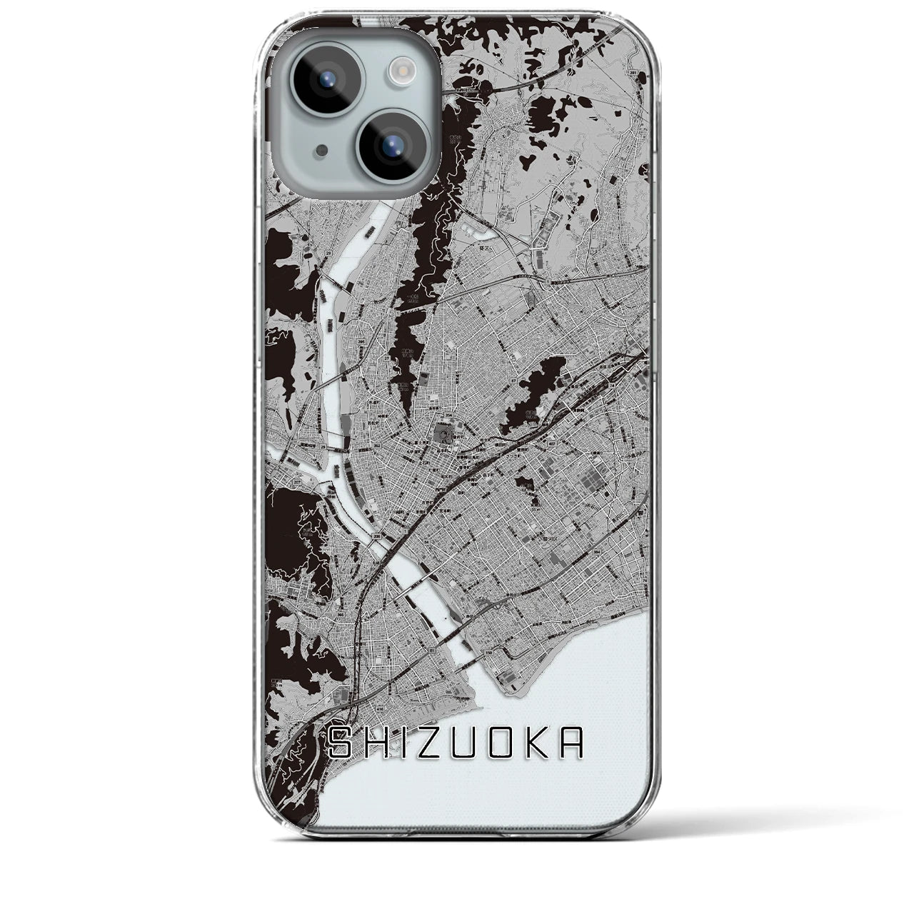 【静岡(静岡県)】地図柄iPhoneケース(クリアタイプ)