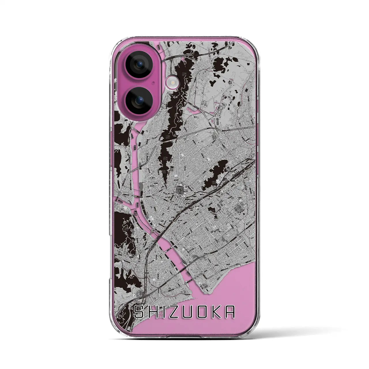 【静岡(静岡県)】地図柄iPhoneケース(クリアタイプ)