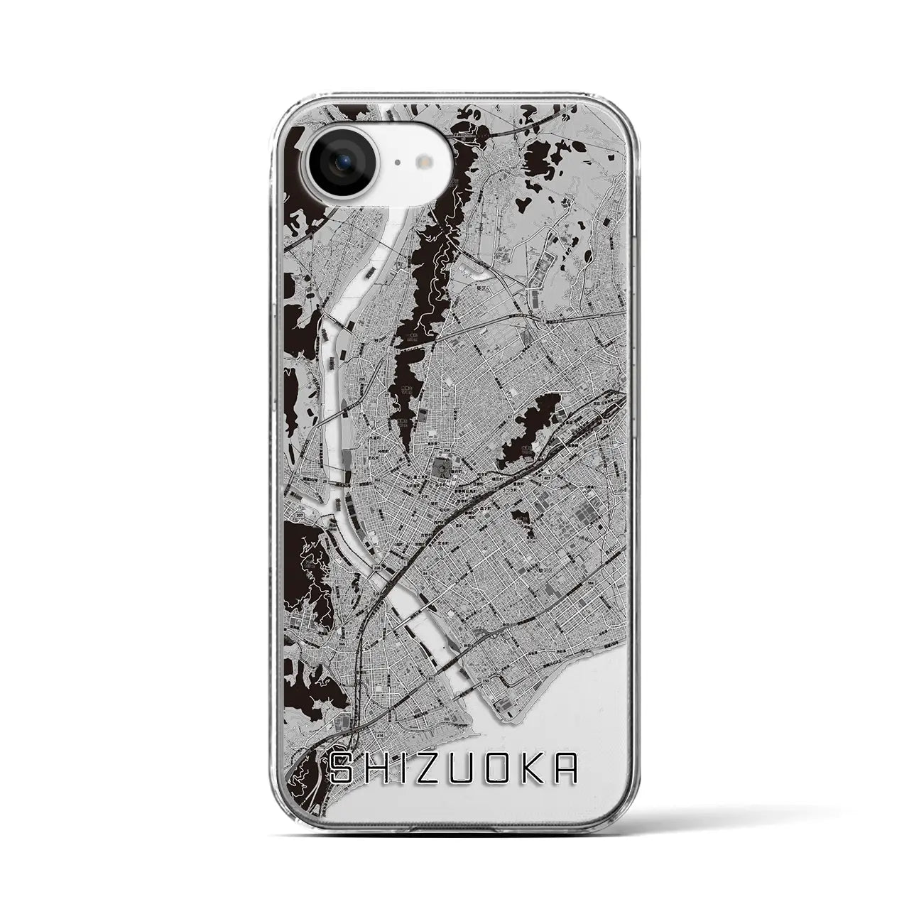 【静岡(静岡県)】地図柄iPhoneケース(クリアタイプ)
