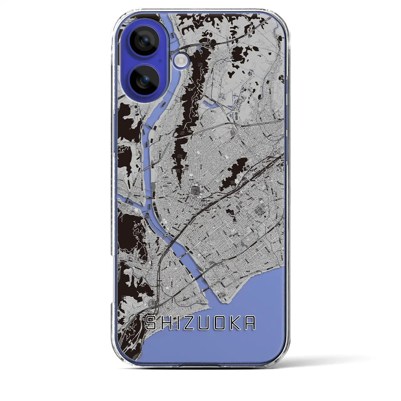 【静岡(静岡県)】地図柄iPhoneケース(クリアタイプ)