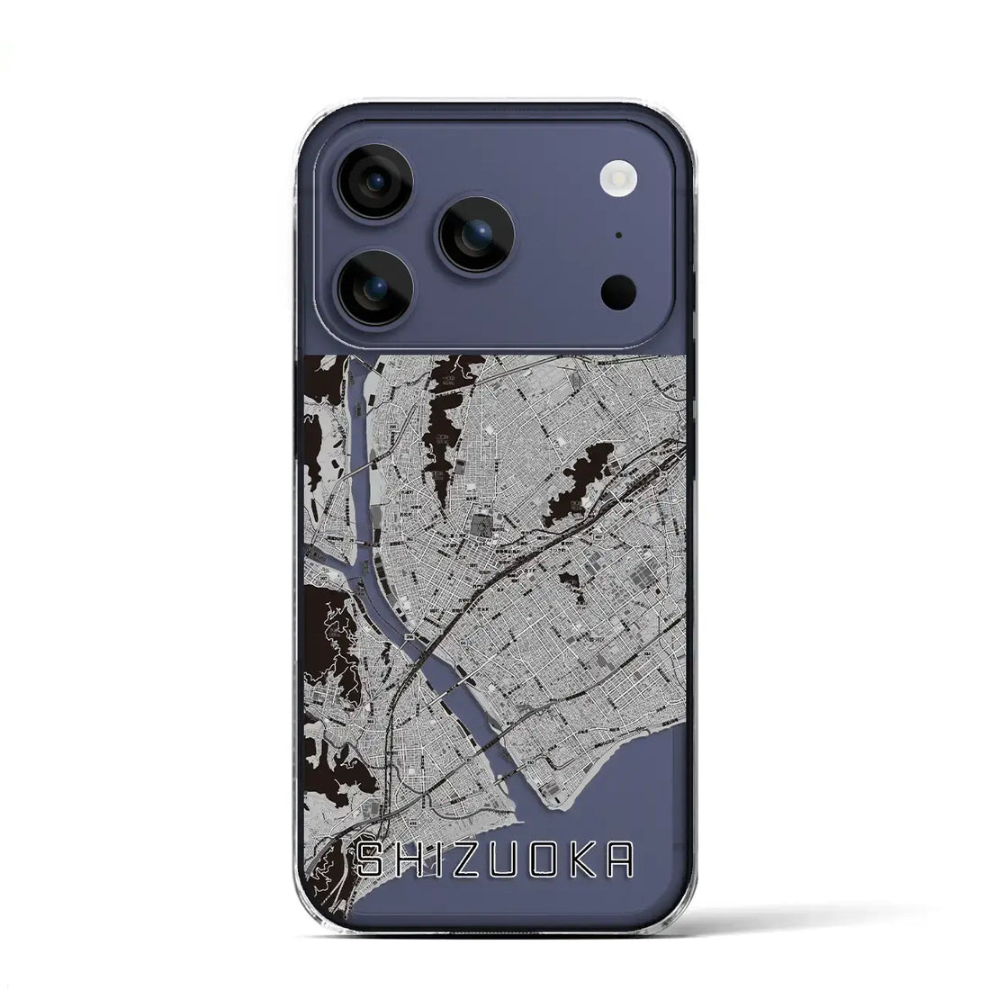 【静岡(静岡県)】地図柄iPhoneケース(クリアタイプ)