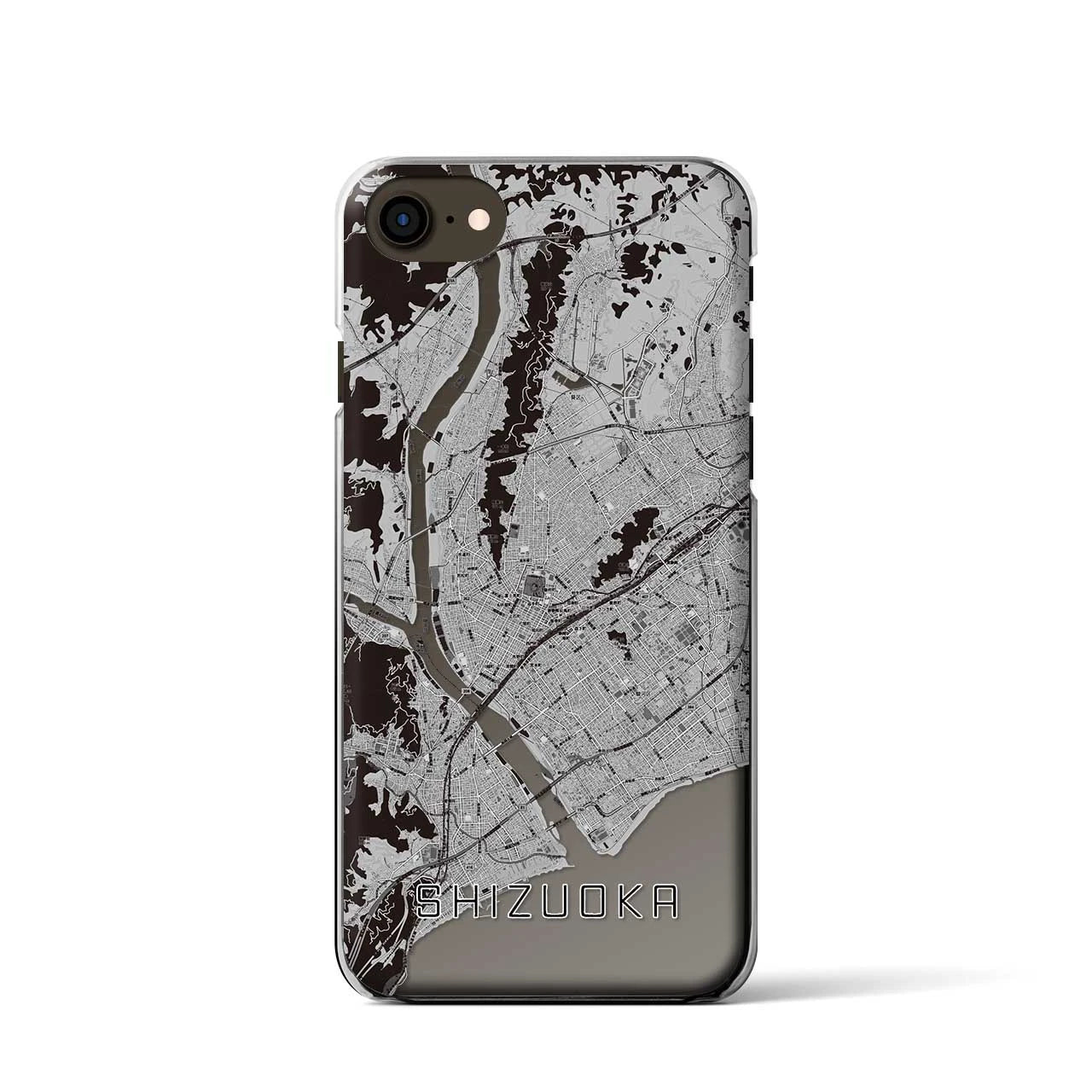 【静岡(静岡県)】地図柄iPhoneケース(クリアタイプ)