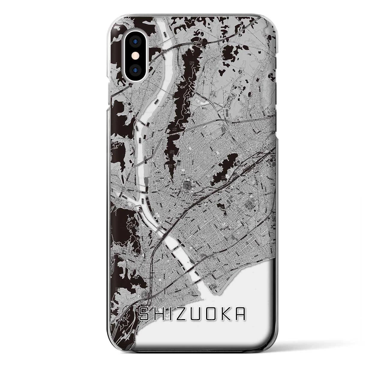 【静岡(静岡県)】地図柄iPhoneケース(クリアタイプ)