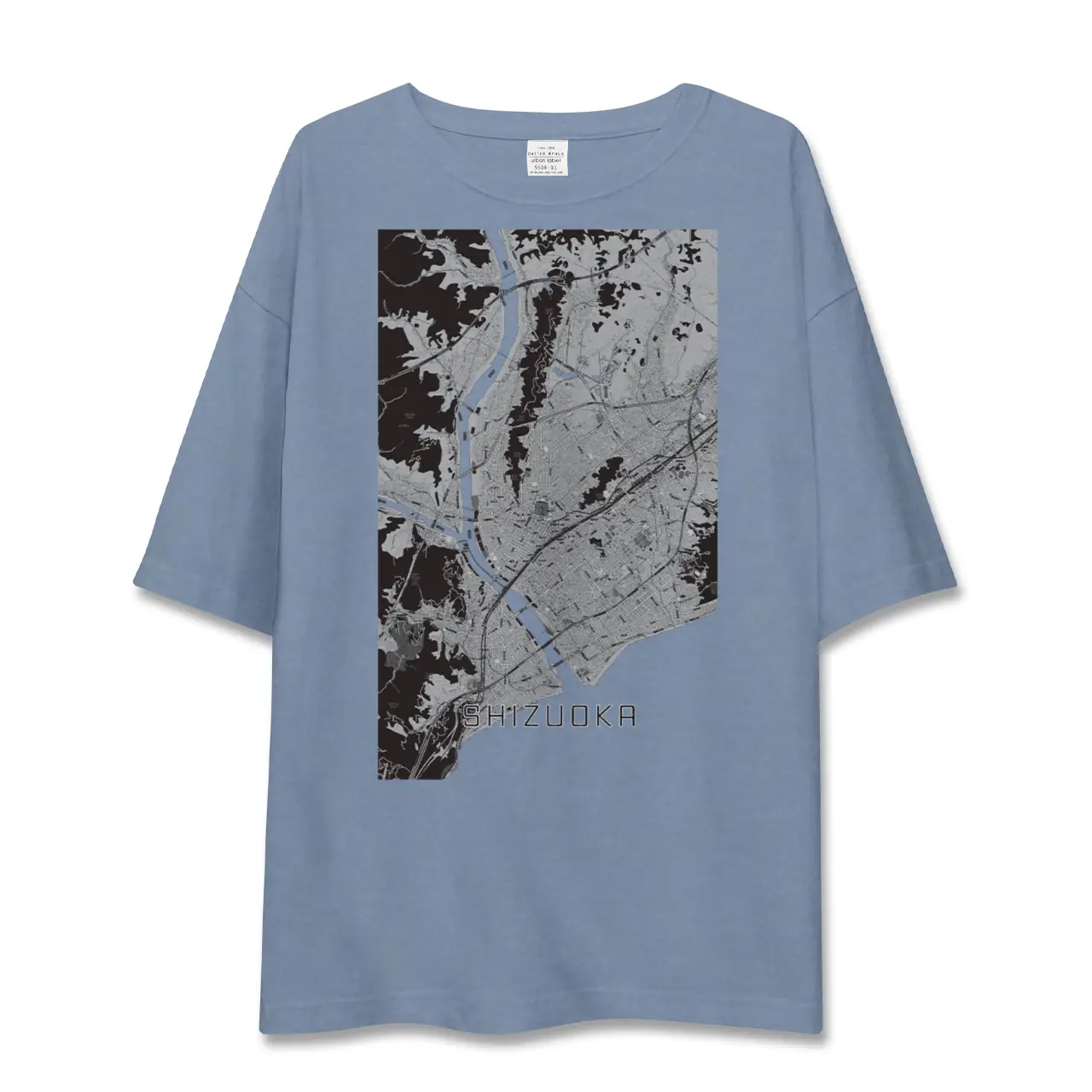 【静岡(静岡県)】地図柄ビッグシルエットTシャツ