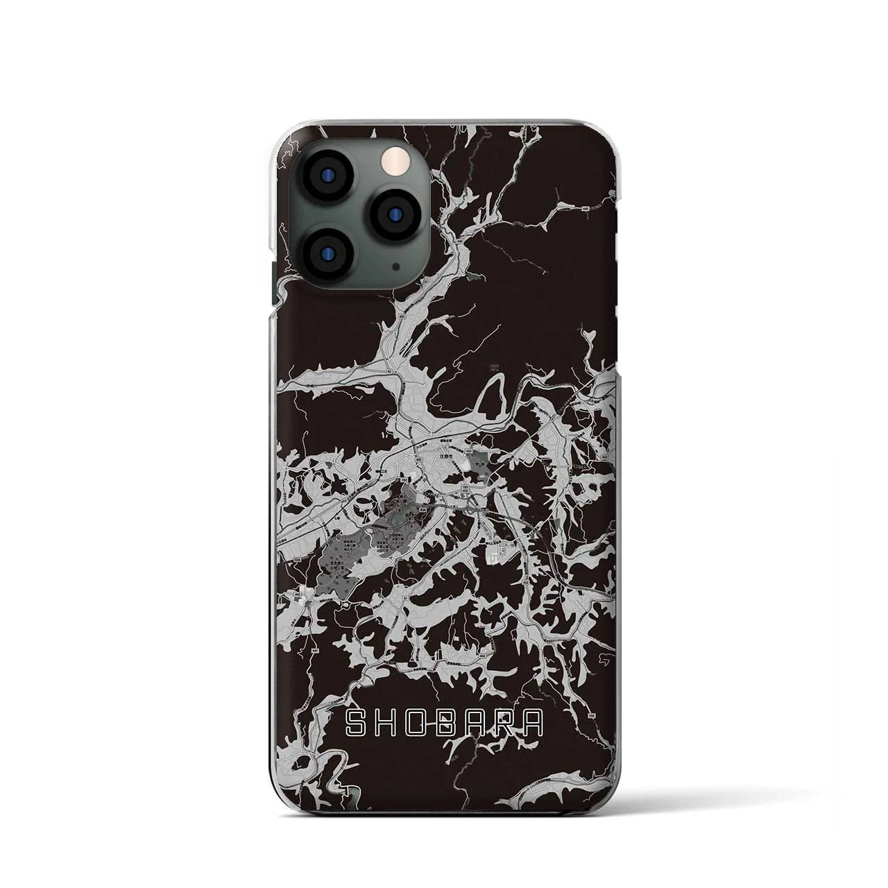 【庄原(広島県)】地図柄iPhoneケース(クリアタイプ)