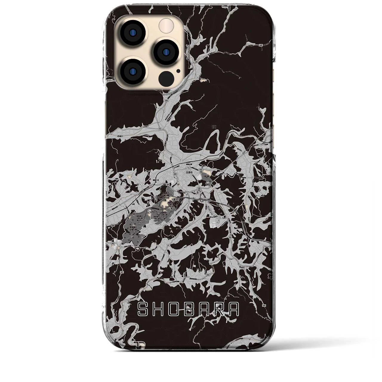 【庄原(広島県)】地図柄iPhoneケース(クリアタイプ)