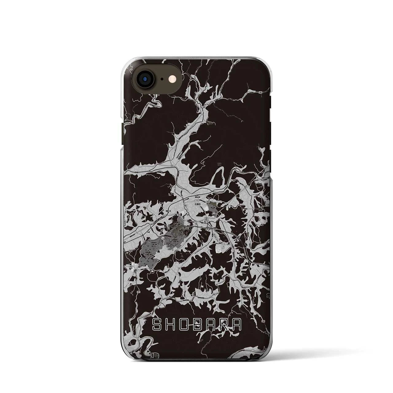 【庄原(広島県)】地図柄iPhoneケース(クリアタイプ)