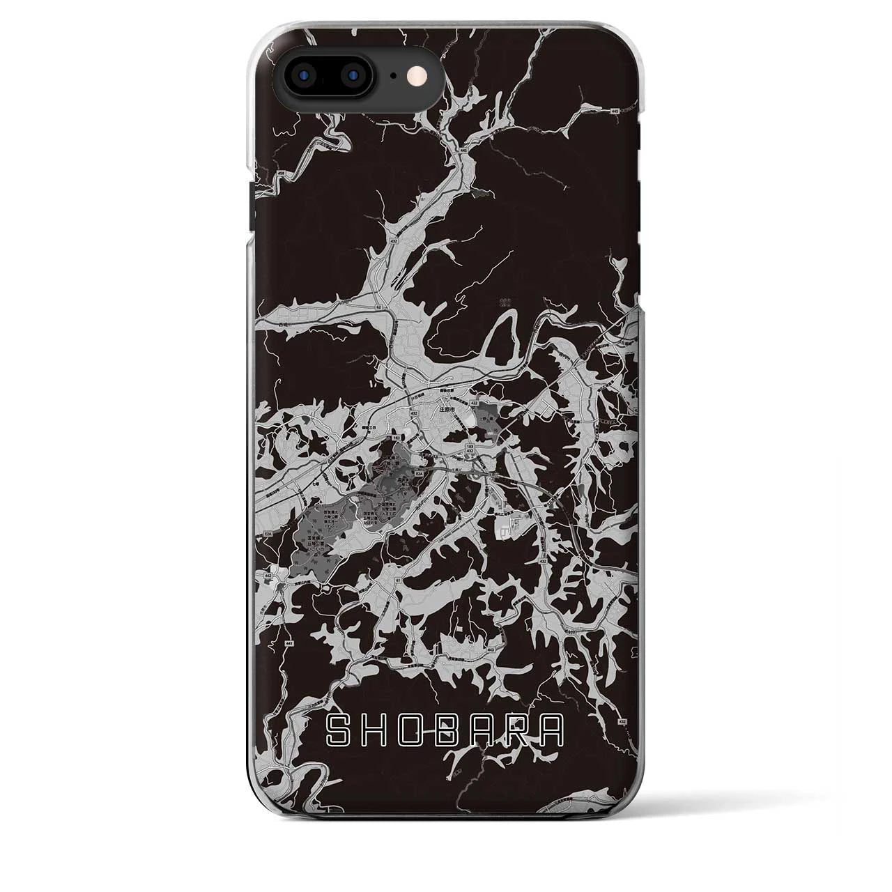 【庄原(広島県)】地図柄iPhoneケース(クリアタイプ)