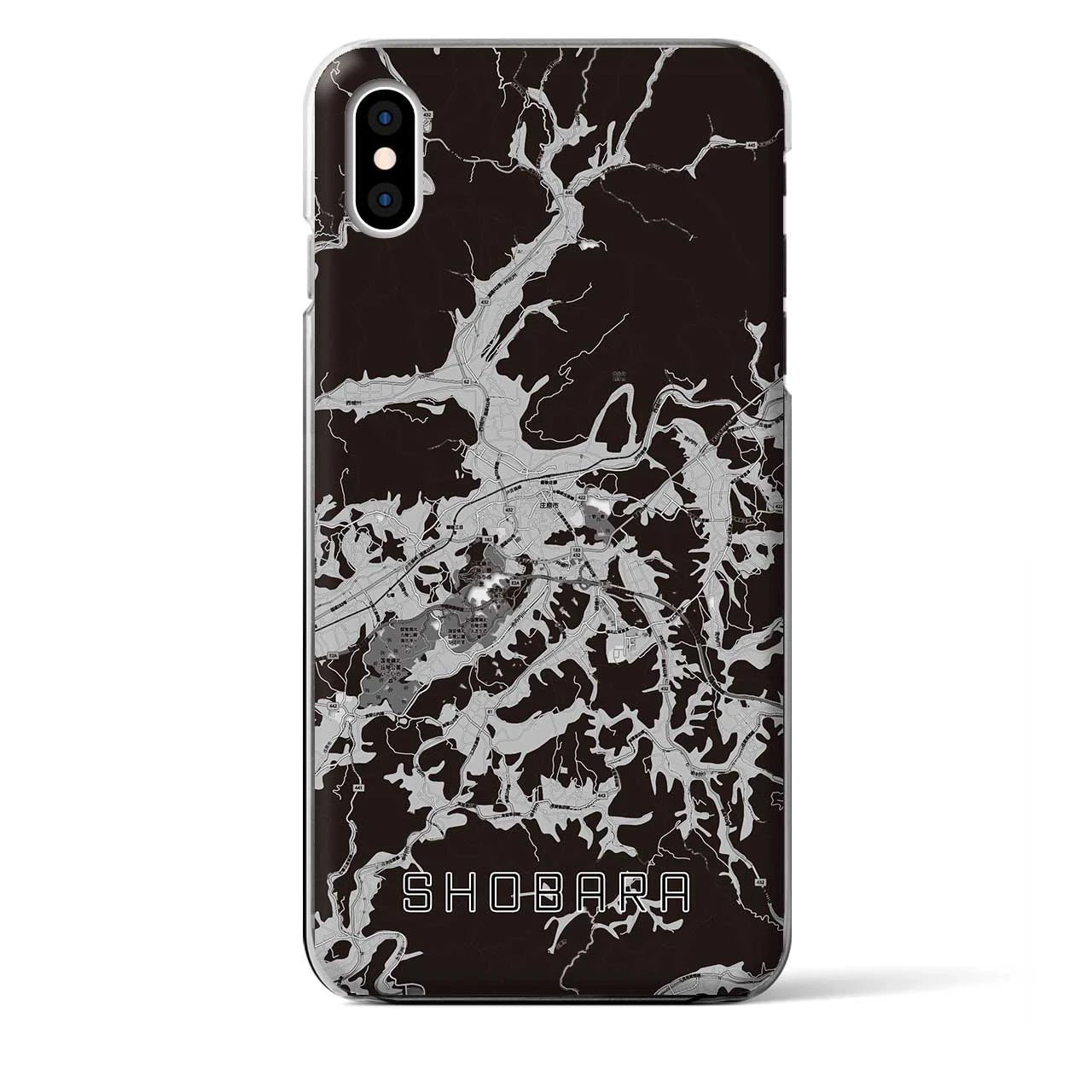 【庄原(広島県)】地図柄iPhoneケース(クリアタイプ)