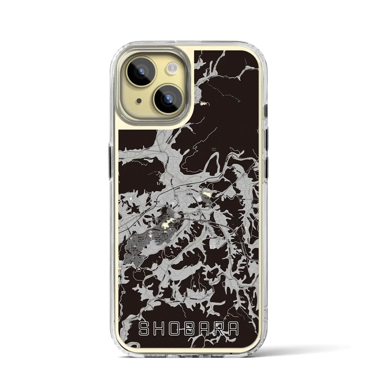 【庄原(広島県)】地図柄iPhoneケース(MagSafeタイプ)
