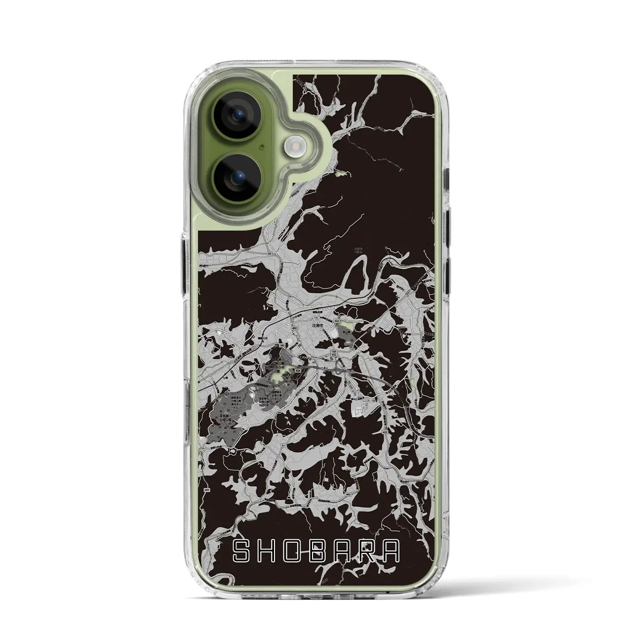 【庄原(広島県)】地図柄iPhoneケース(MagSafeタイプ)