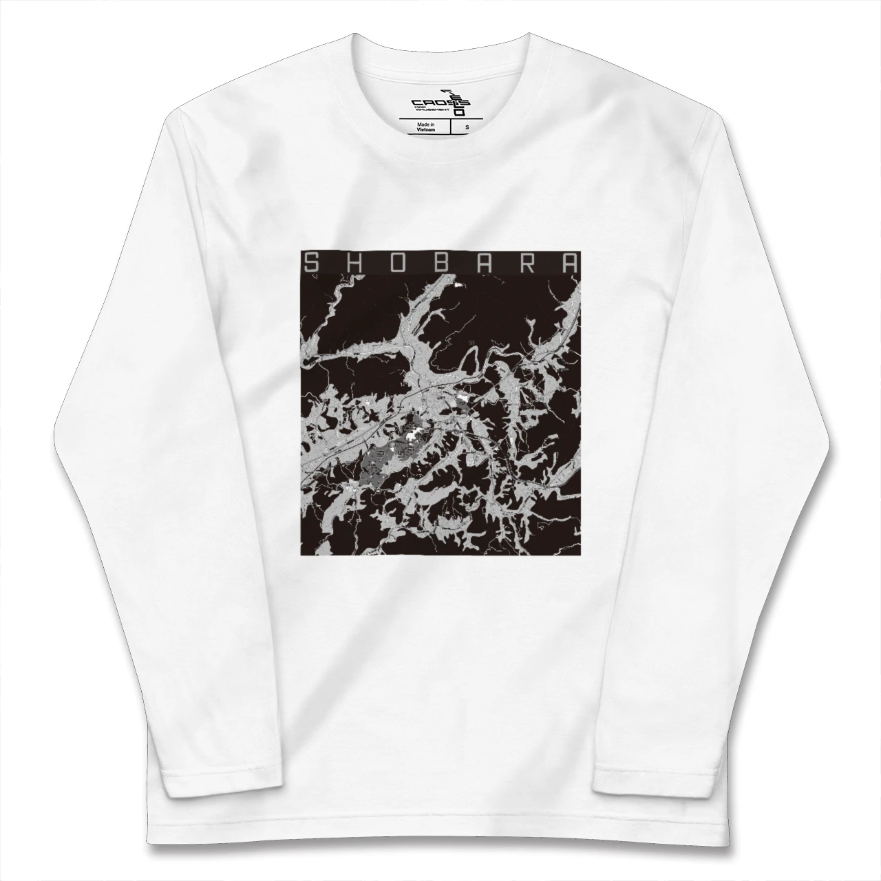 【庄原(広島県)】地図柄ロングスリーブTシャツ