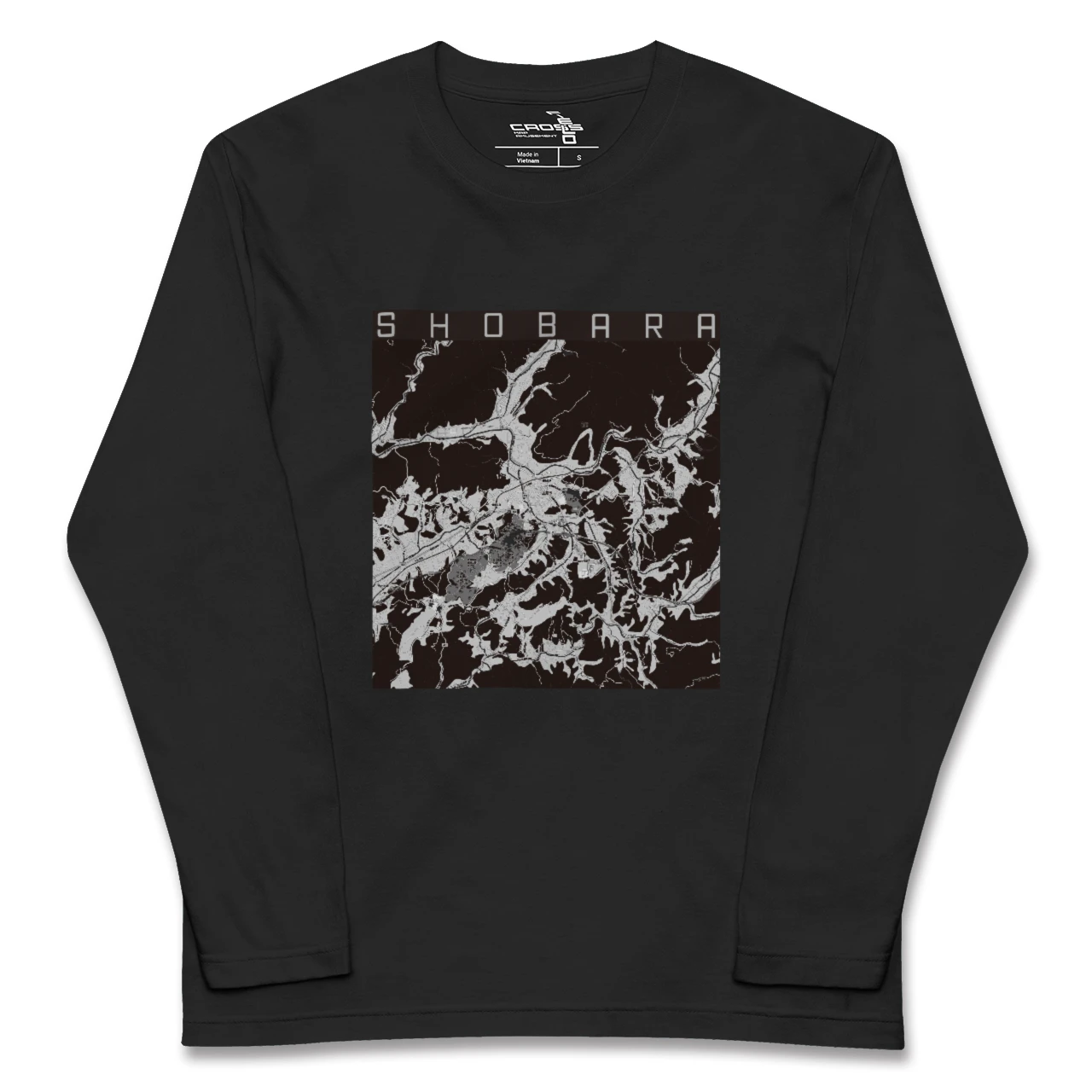 【庄原(広島県)】地図柄ロングスリーブTシャツ