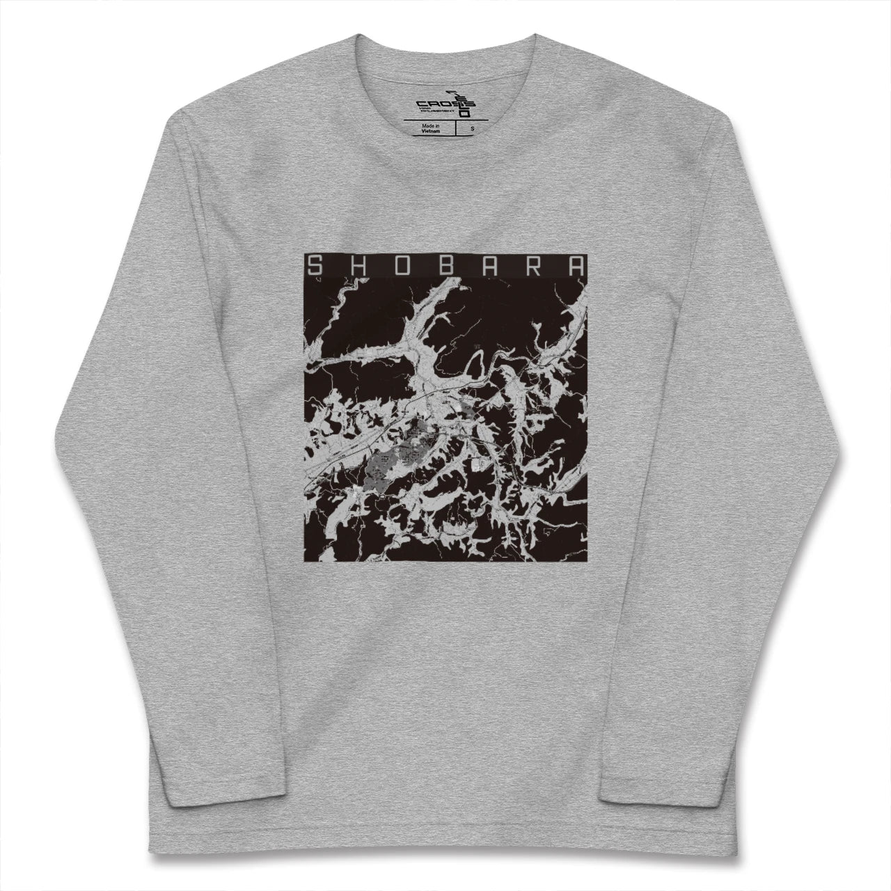 【庄原(広島県)】地図柄ロングスリーブTシャツ