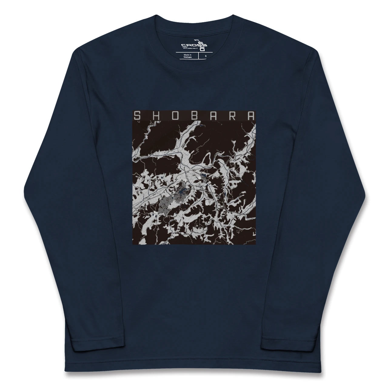 【庄原(広島県)】地図柄ロングスリーブTシャツ