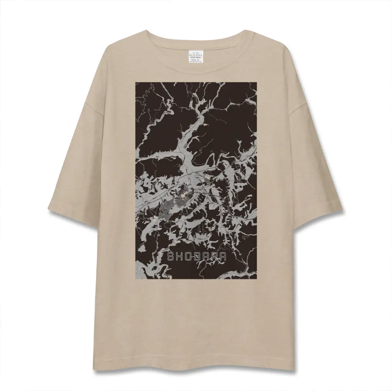 【庄原(広島県)】地図柄ビッグシルエットTシャツ