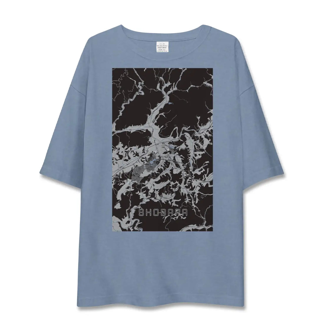【庄原(広島県)】地図柄ビッグシルエットTシャツ