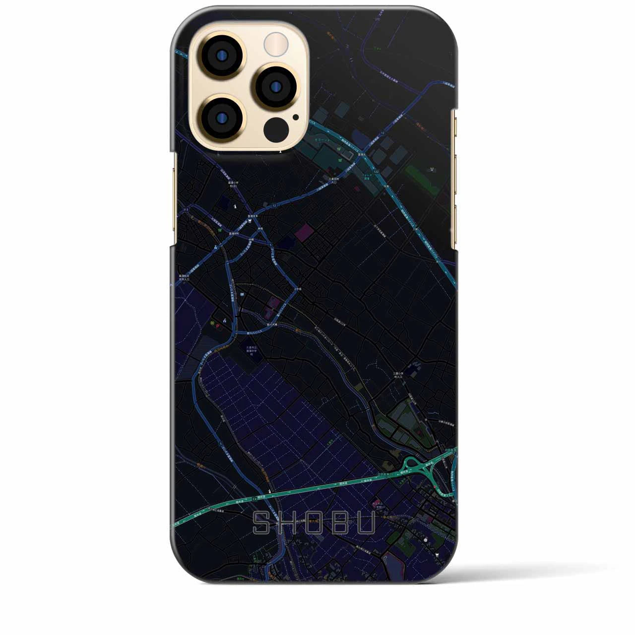 【菖蒲(埼玉県)】地図柄iPhoneケース(バックカバータイプ)