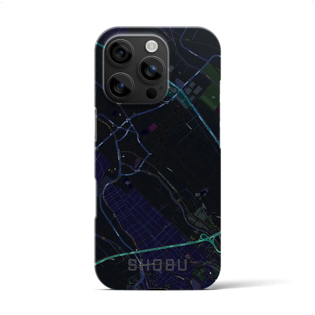 【菖蒲(埼玉県)】地図柄iPhoneケース(バックカバータイプ)