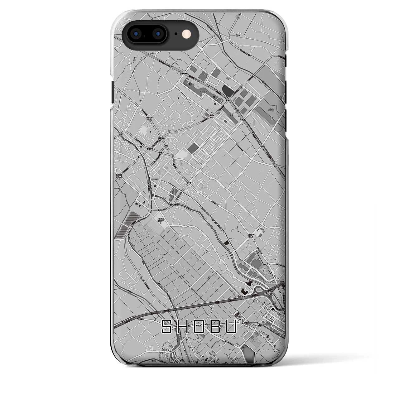 【菖蒲(埼玉県)】地図柄iPhoneケース(クリアタイプ)