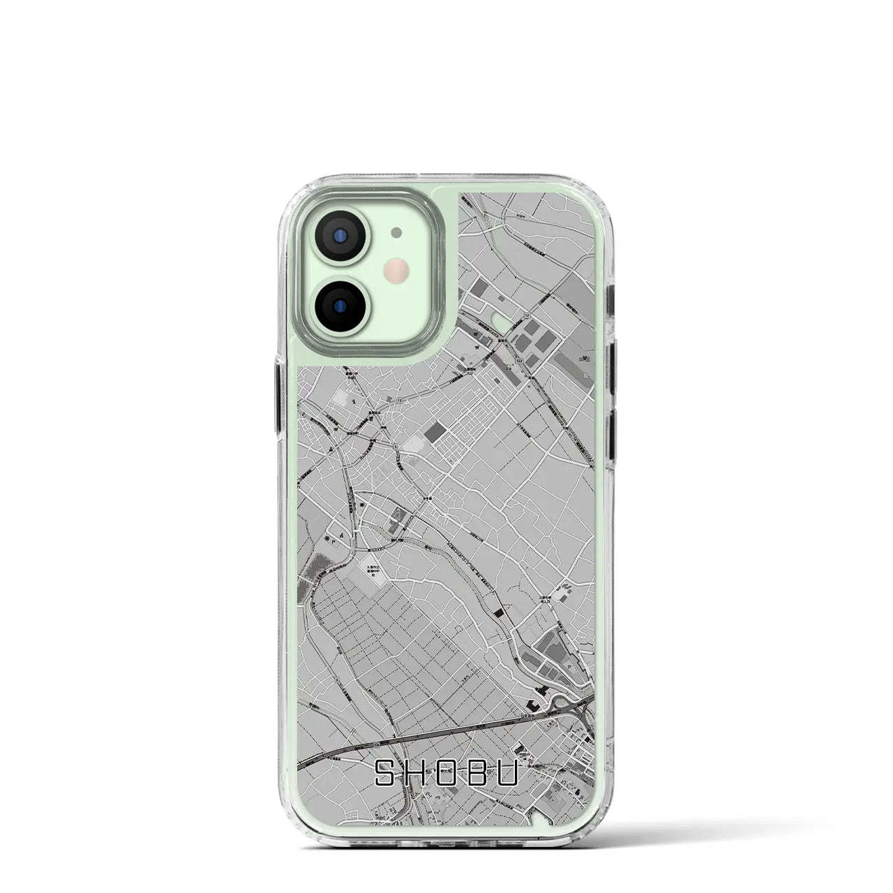 【菖蒲(埼玉県)】地図柄iPhoneケース(MagSafeタイプ)