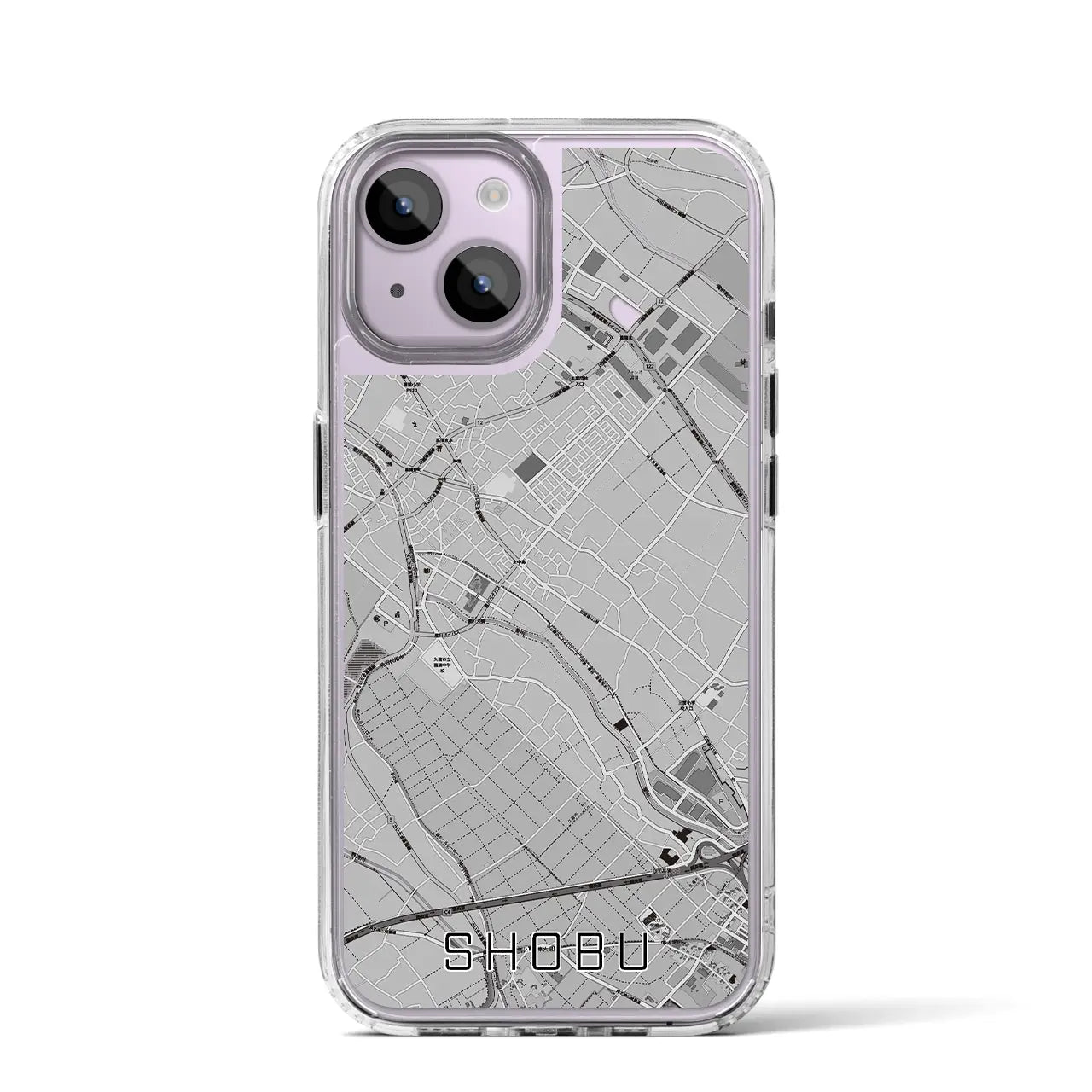 【菖蒲(埼玉県)】地図柄iPhoneケース(MagSafeタイプ)