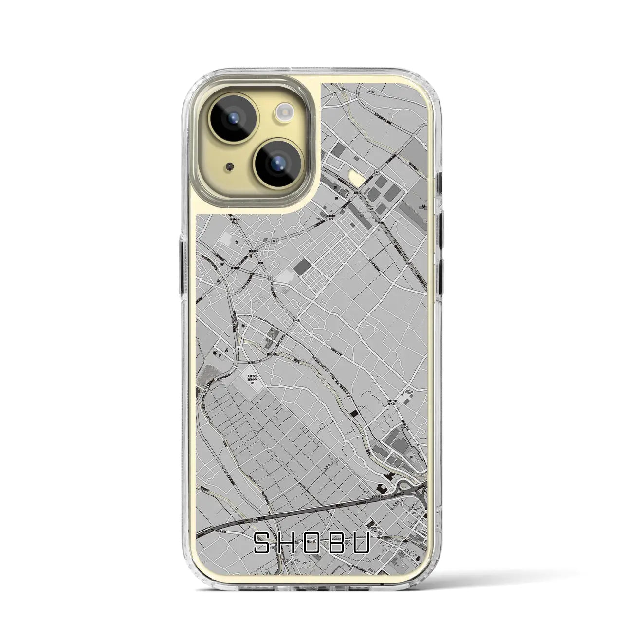 【菖蒲(埼玉県)】地図柄iPhoneケース(MagSafeタイプ)