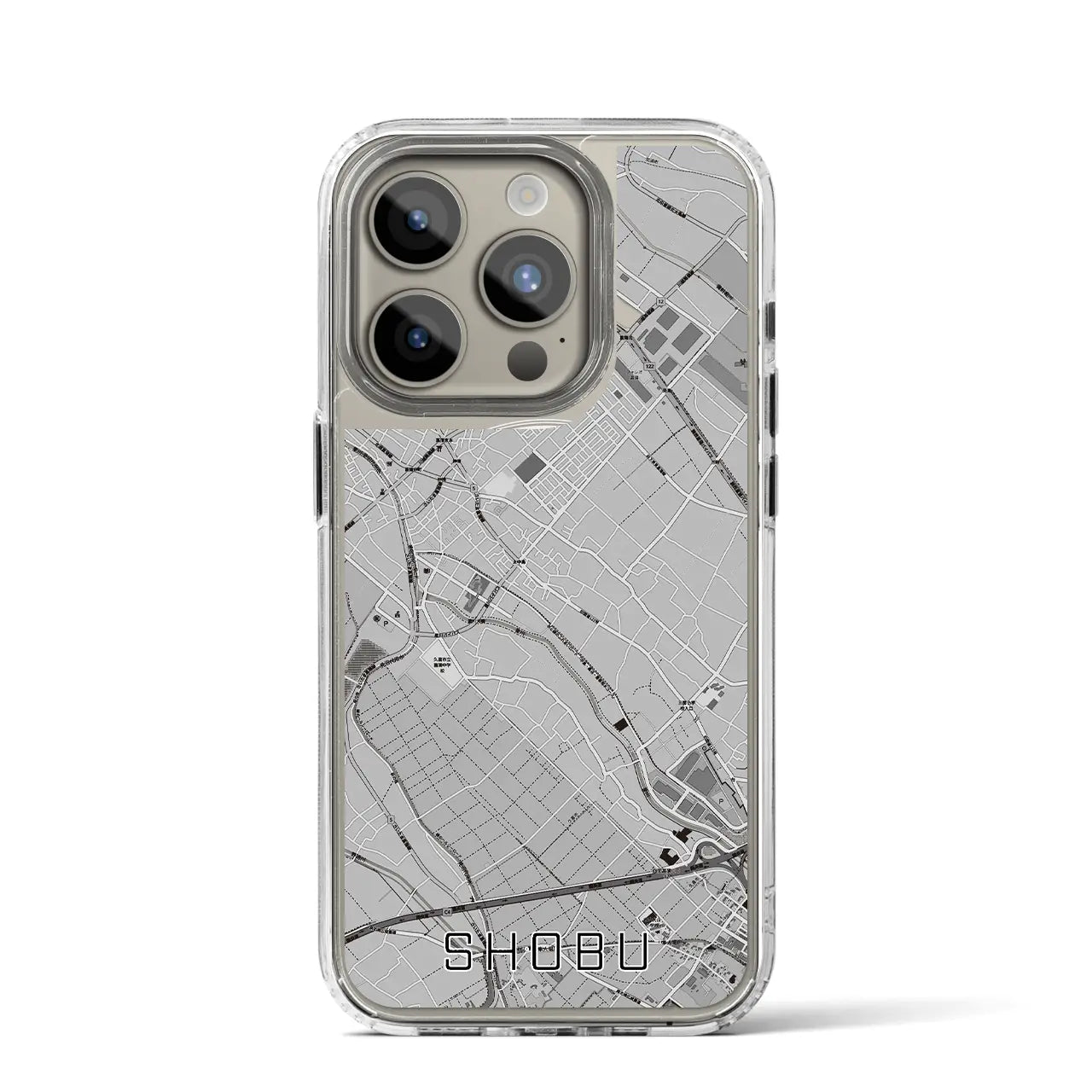 【菖蒲(埼玉県)】地図柄iPhoneケース(MagSafeタイプ)