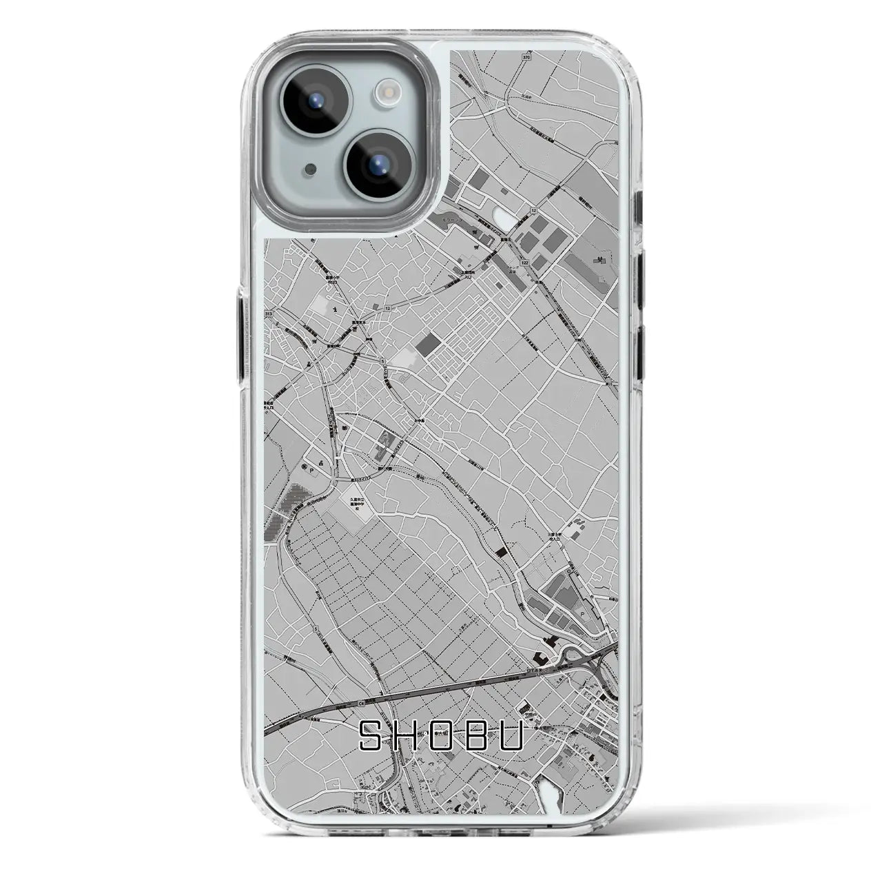 【菖蒲(埼玉県)】地図柄iPhoneケース(MagSafeタイプ)