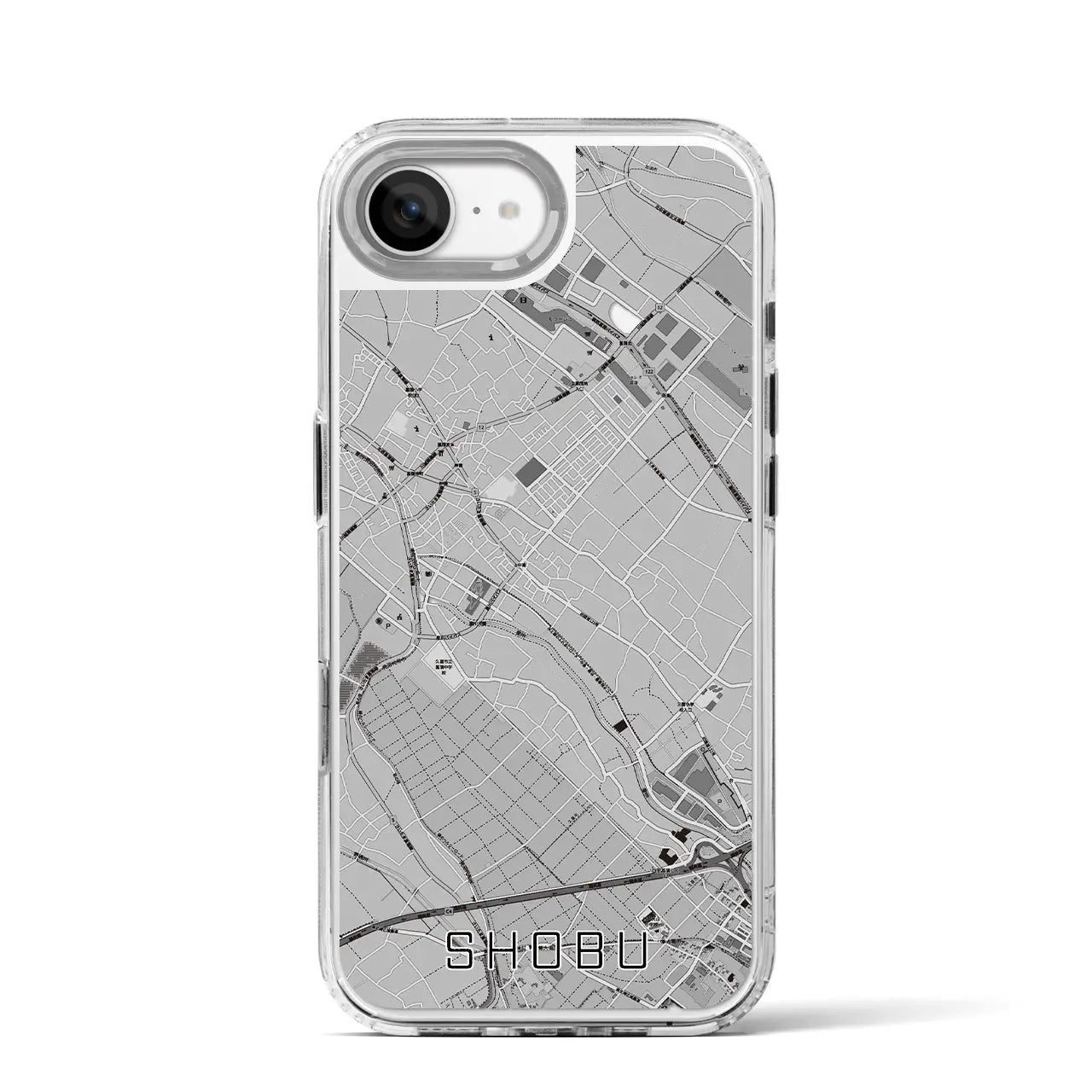 【菖蒲(埼玉県)】地図柄iPhoneケース(MagSafeタイプ)