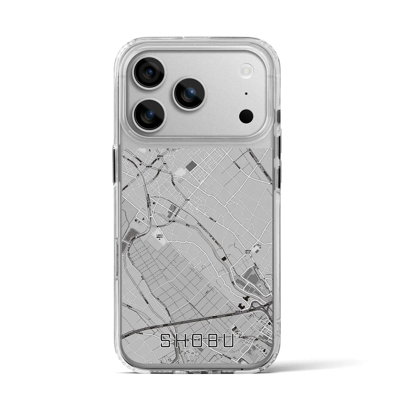 【菖蒲(埼玉県)】地図柄iPhoneケース(MagSafeタイプ)