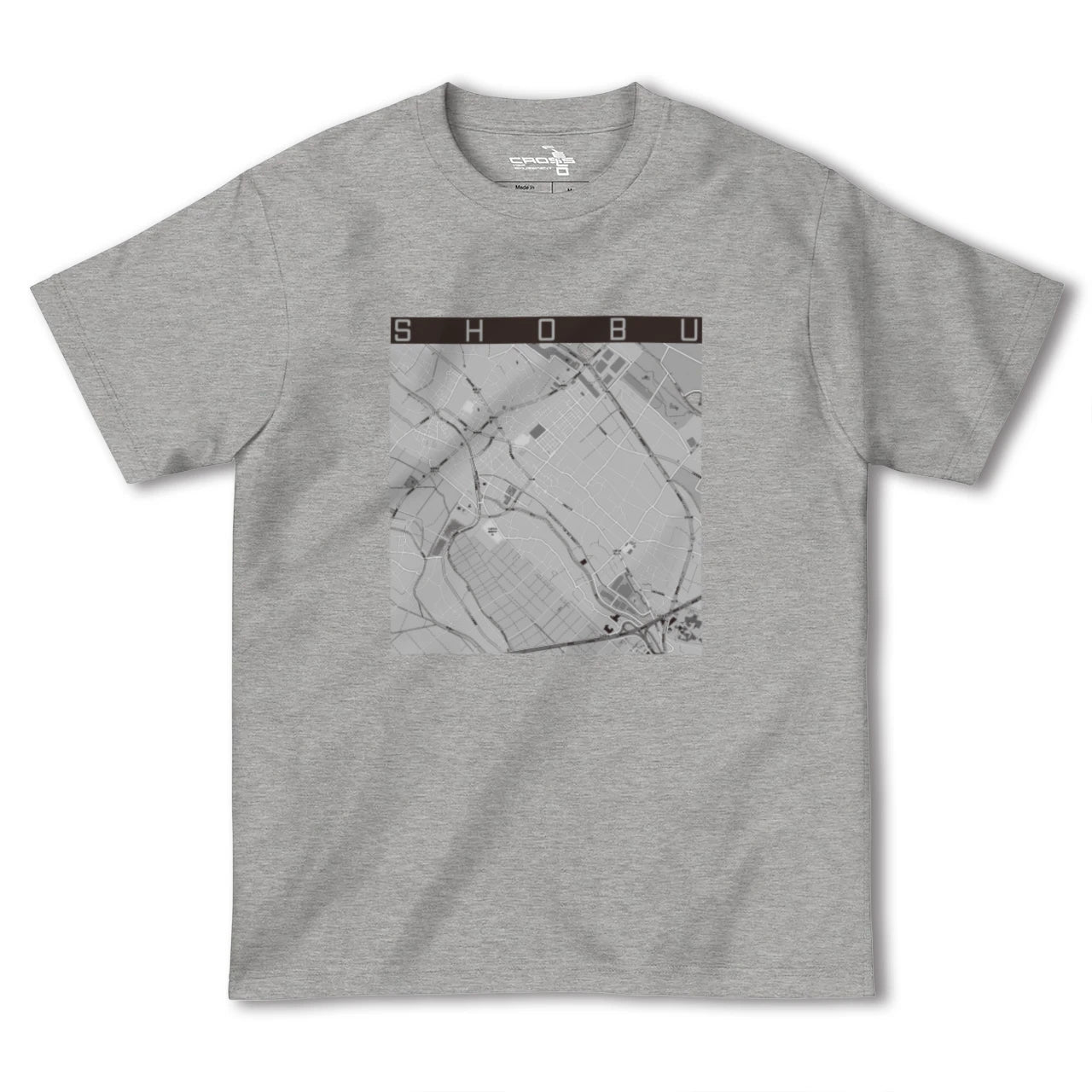 【菖蒲(埼玉県)】地図柄ヘビーウェイトTシャツ