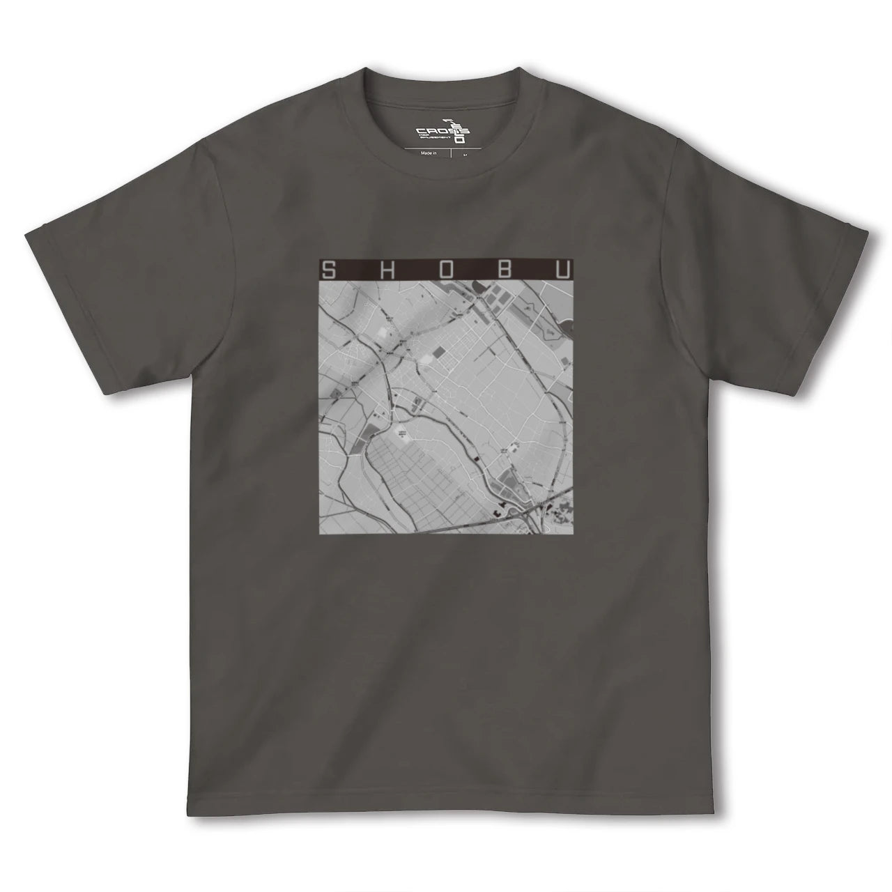 【菖蒲(埼玉県)】地図柄ヘビーウェイトTシャツ