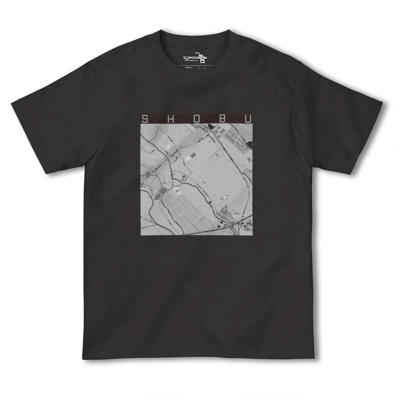 【菖蒲(埼玉県)】地図柄ヘビーウェイトTシャツ