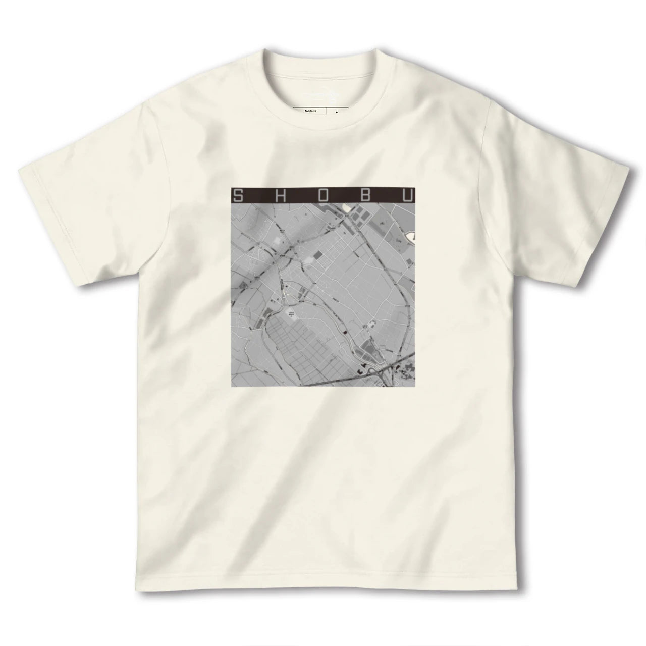 【菖蒲(埼玉県)】地図柄ヘビーウェイトTシャツ