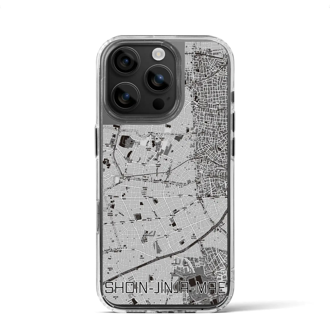 【松陰神社前(東京都)】地図柄iPhoneケース(MagSafeタイプ)